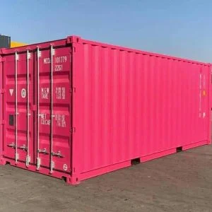 Pink Cargo Freight Container Shipping On Stock Photo 1437322607