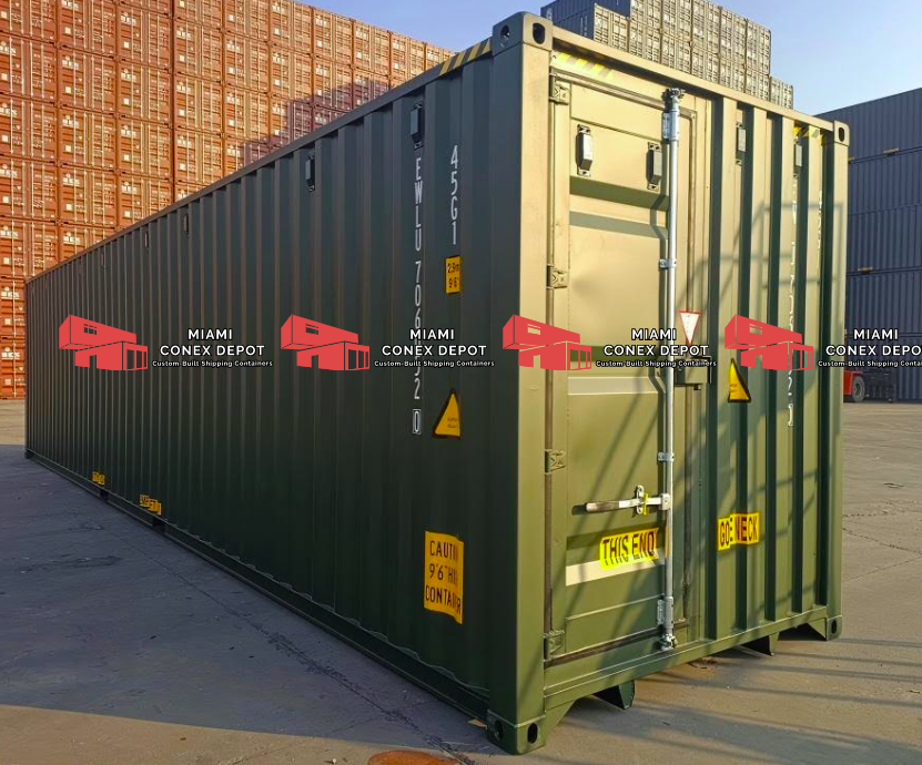 40ft High Cube Tri-Door Shipping Container